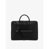 Ludlow Slim Leather Briefcase - BLACK