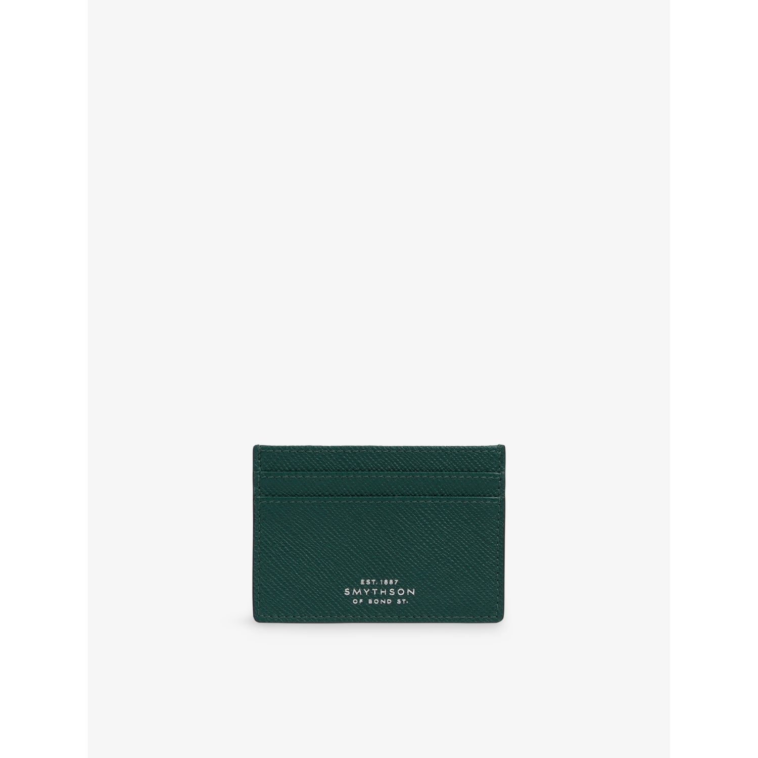 Flat Leather Card Holder - BRIGHT AQUA