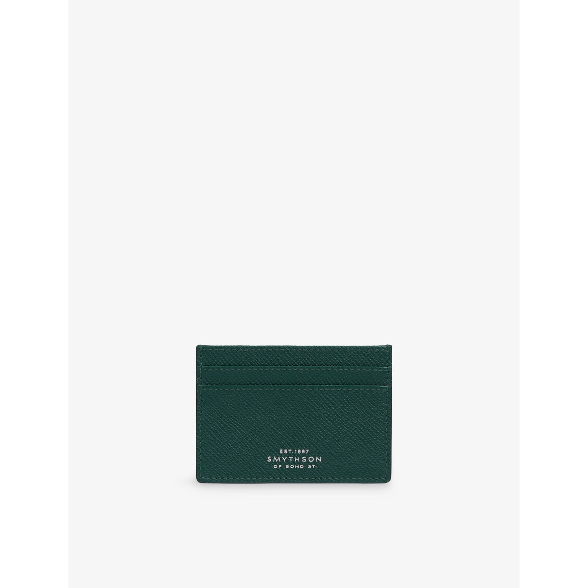 Flat Leather Card Holder - BRIGHT AQUA