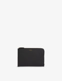 Smythson leather slim pouch grain calf leather - British product