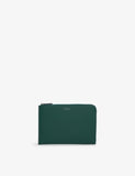Smythson leather slim pouch grain calf leather - British product