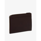Smythson black leather flat travel organiser, UK version