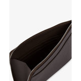 Smythson black leather flat travel organiser, UK version