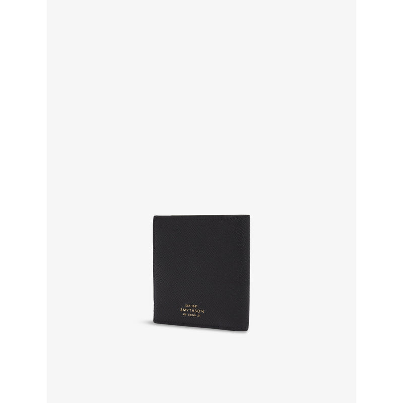 Smythson Panama leather wallet with six card slots - British product