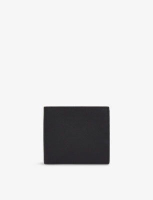 Smythson Panama leather wallet with six card slots - British product