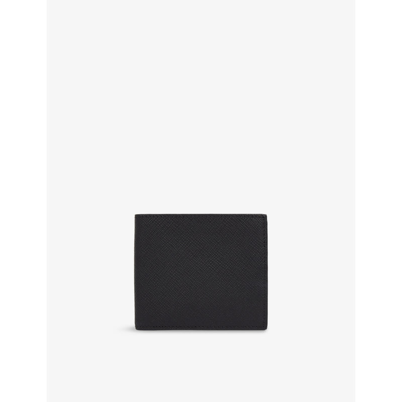 Panama 6-Card Slot Leather Wallet - BLACK