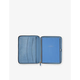 Smythson Mara croc-embossed leather writing folder 33cm - British product