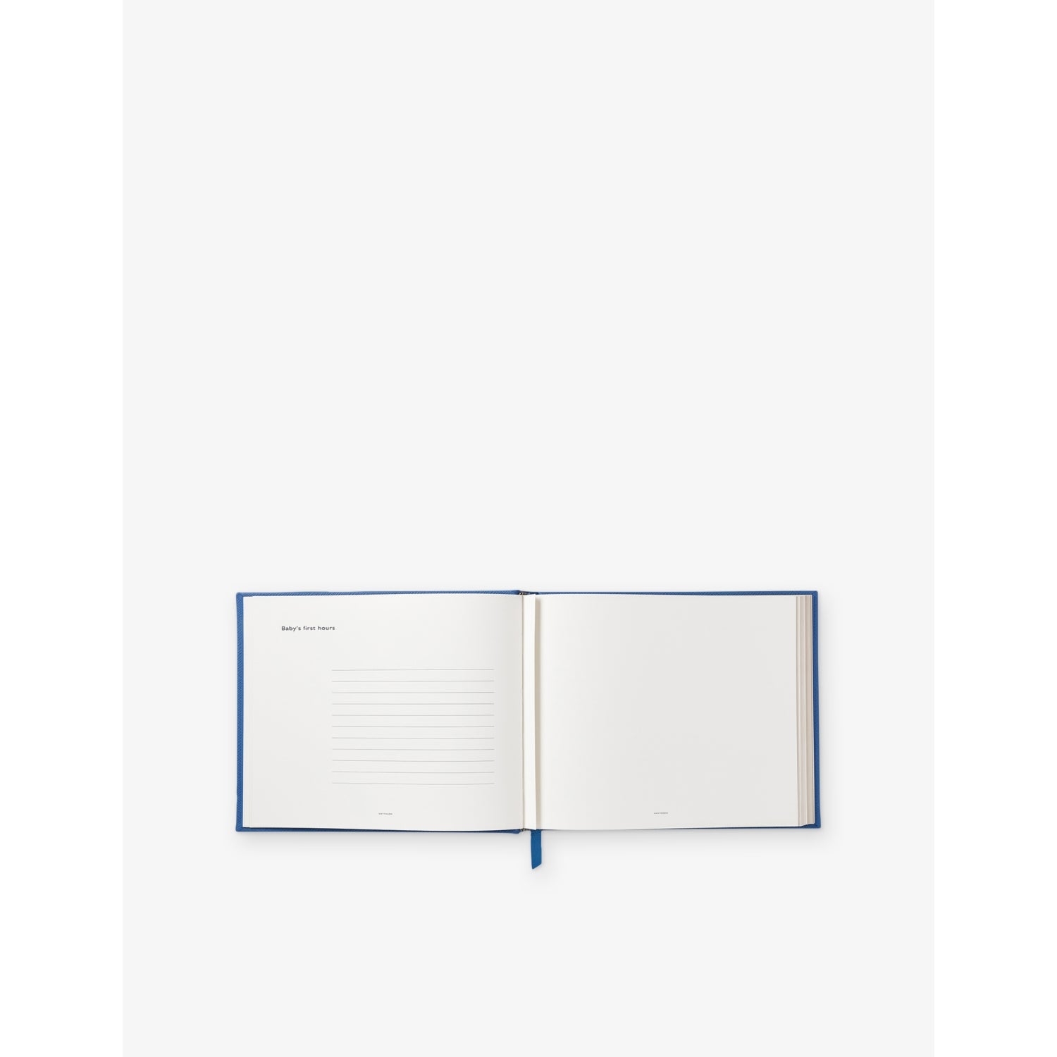 Smythson Panama leather baby book, UK version