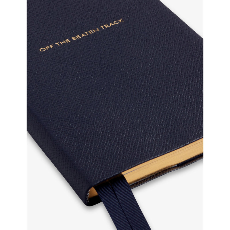 Smythson Soho leather travel journal 19.6cm x 14.3cm, imported from the UK