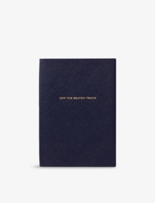 Smythson Soho leather travel journal 19.6cm x 14.3cm, imported from the UK