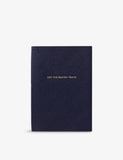Smythson Soho leather travel journal 19.6cm x 14.3cm, imported from the UK
