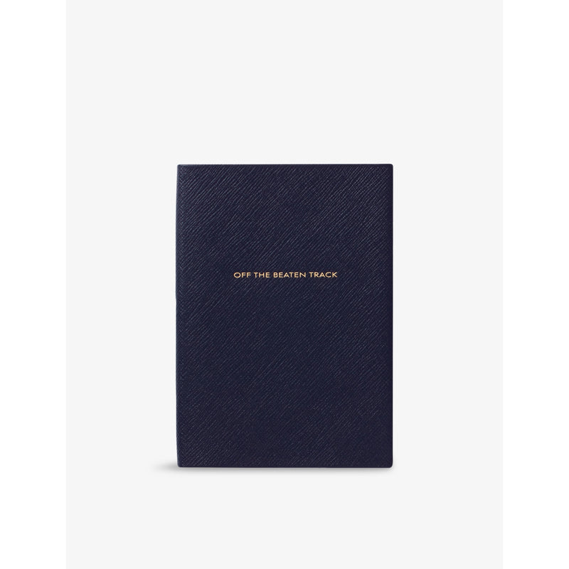 Off the Beaten Track Soho Leather Travel Journal 19.6cm x 14.3cm - NAVY