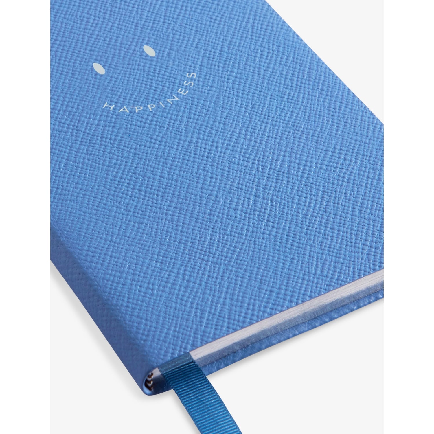 Smythson leather notebook Chelsea Happiness 16.7cm x 11.2cm, imported from the UK