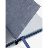 Smythson Soho leather notebook, mock-croc finish 19cm, imported from the UK