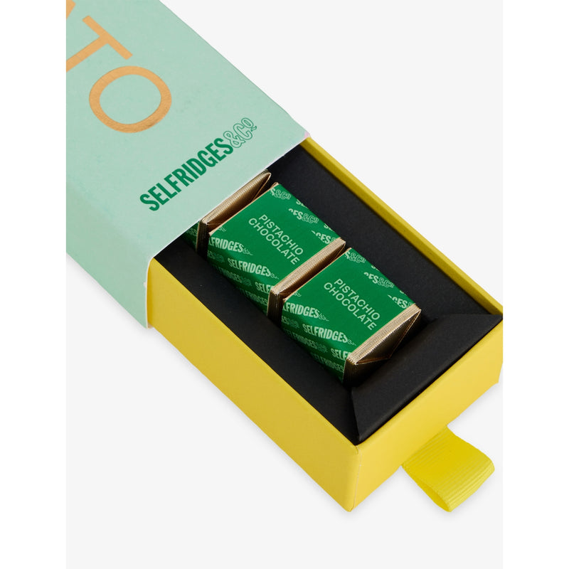 Selfridges Selection pistachio white chocolates 80g, UK version