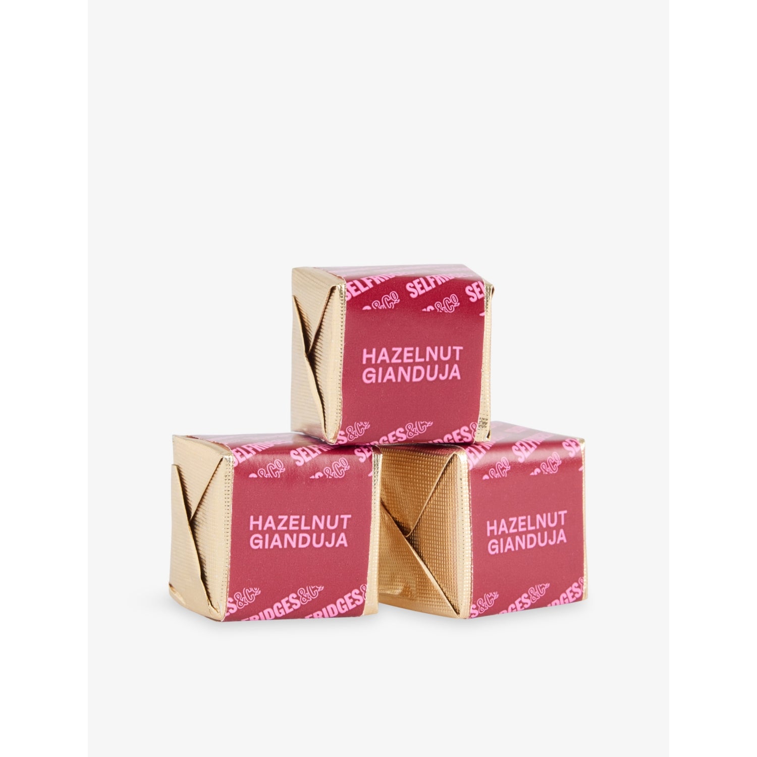 Selfridges Selection hazelnut gianduja milk chocolates 80g, imported from the UK