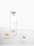 Ichendorf Tabby Cat glass tumbler 8cm diameter (British brand)