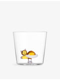 Ichendorf Tabby Cat glass tumbler 8cm diameter (British brand)