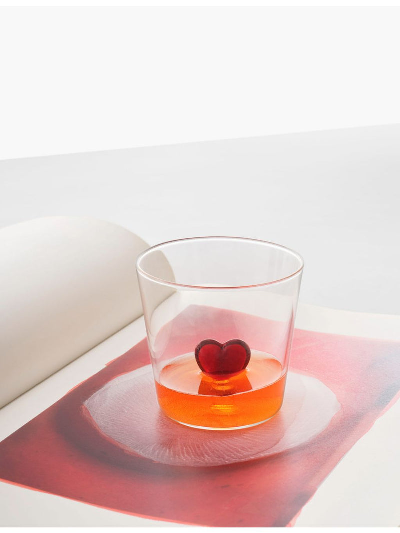 Ichendorf Cuore heart glass tumbler 8cm, UK version
