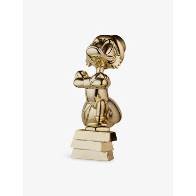 selfridges Leblon Delienne Uncle Scrooge Ingots Small Chrome Resin Figurine 30cm- Buy online at McGrocer
