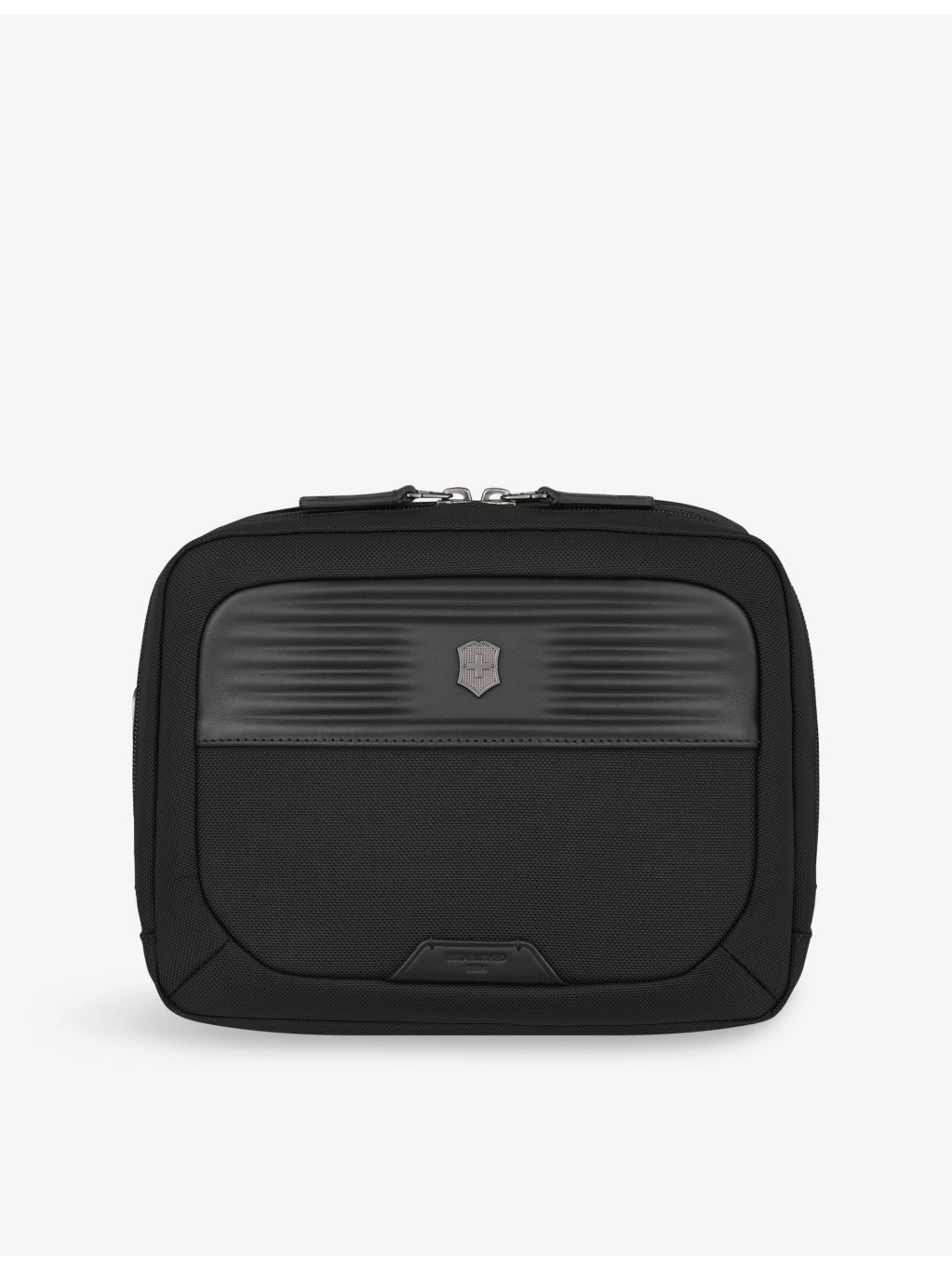 Victorinox Mythic woven wash bag, leather trim - British product