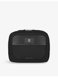 Victorinox Mythic woven wash bag, leather trim - British product