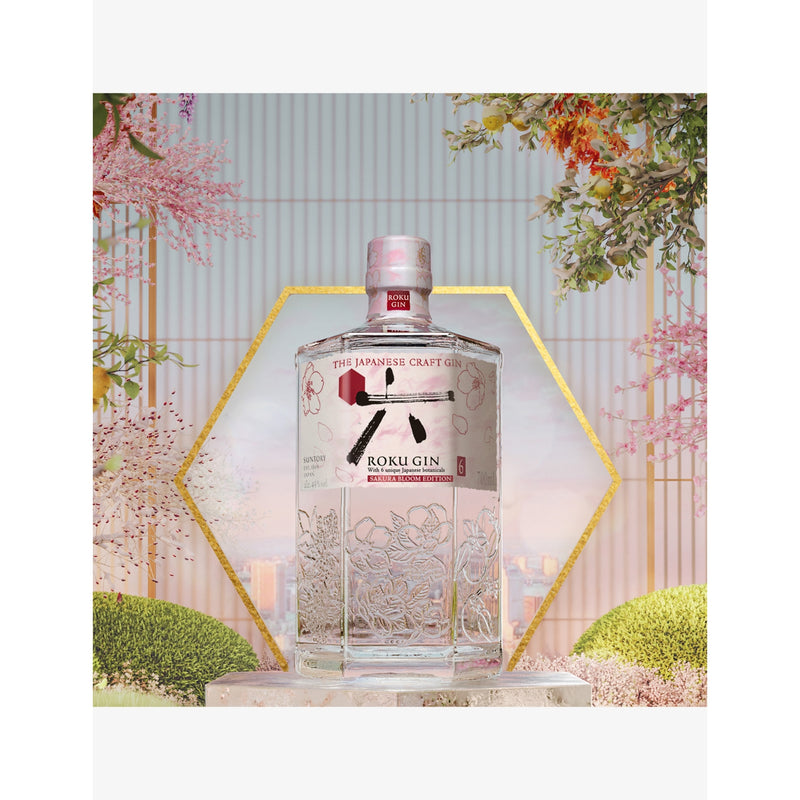 Roku Sakura limited edition gin 700ml - British product