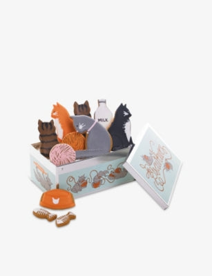 Biscuiteers Cool for Cats lemon iced biscuit tin 130g, UK version