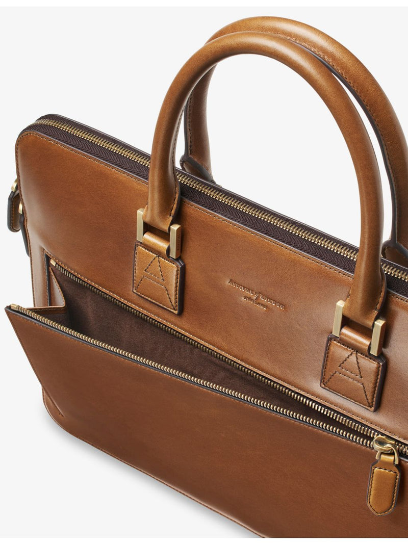 Aspinal of London Connaught Folio leather briefcase, UK version