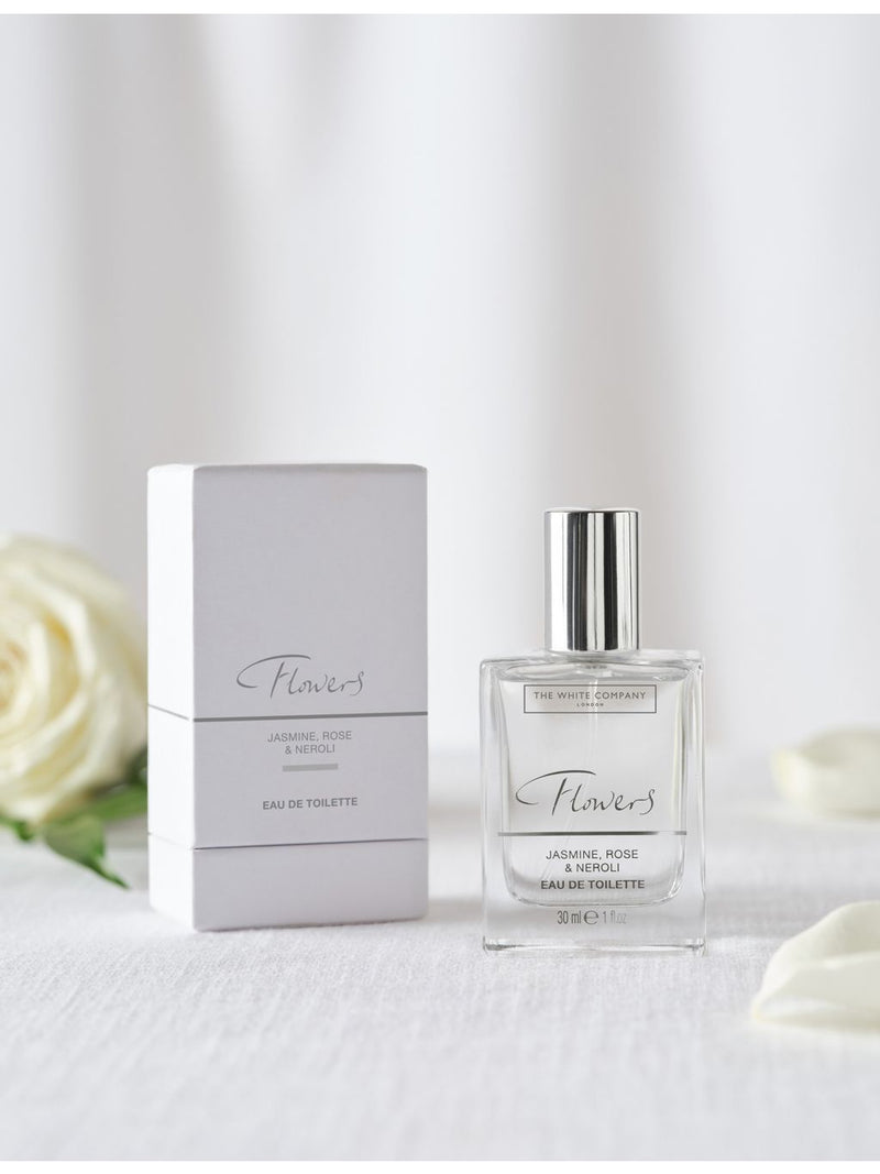 The White Company Flowers eau de toilette 30ml, imported from the UK