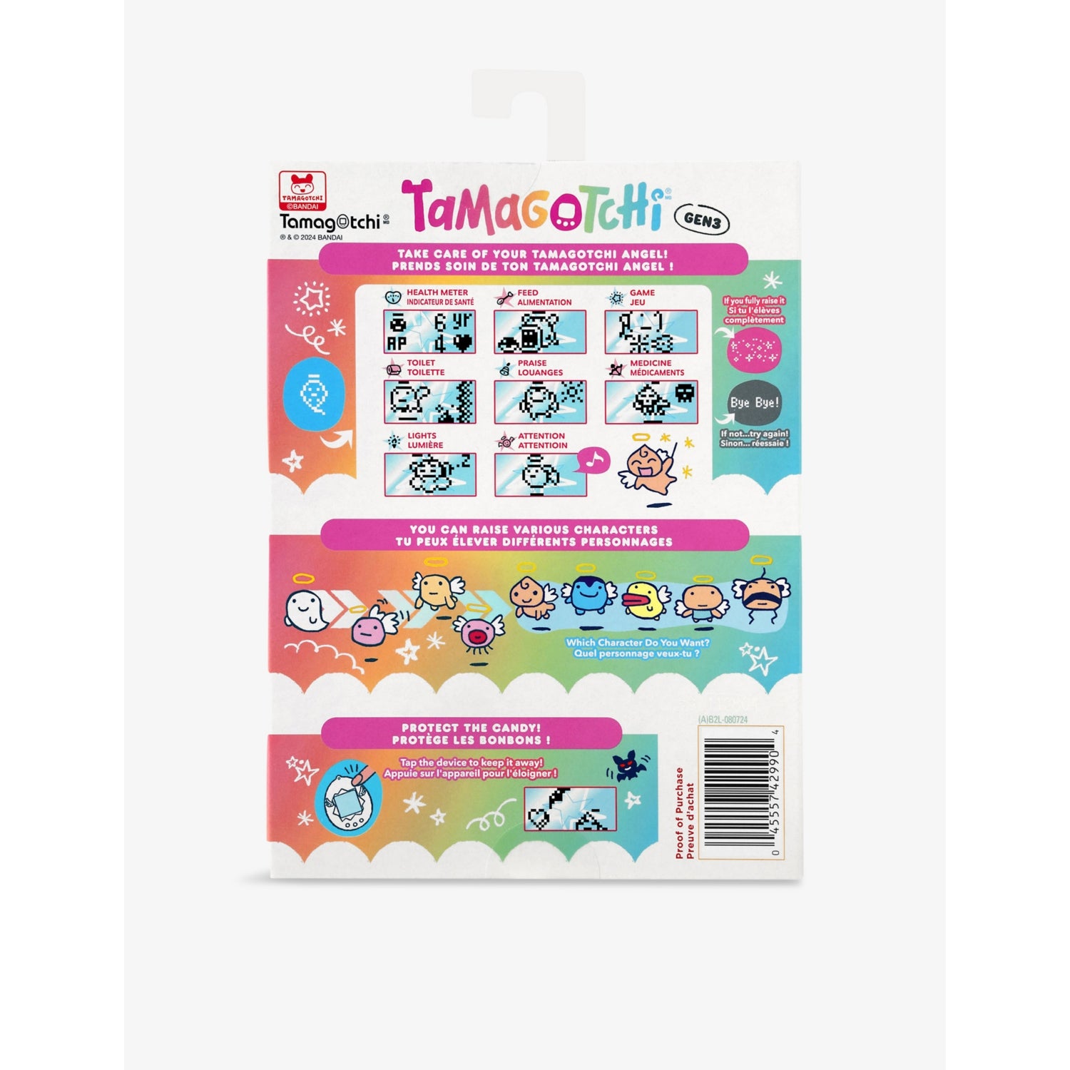 Tamagotchi Original Angel Sky virtual pet with wings, imported from the UK