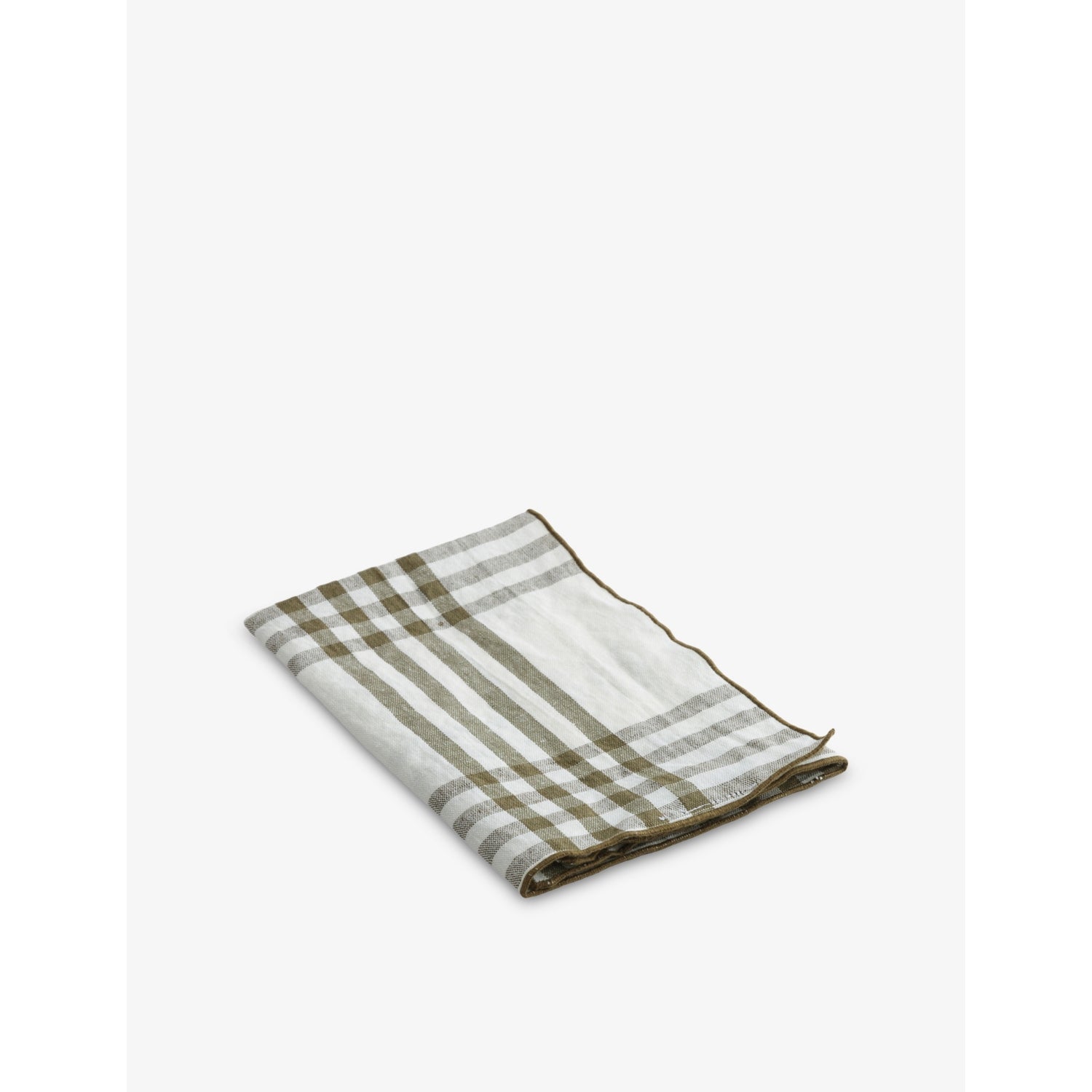 Mimi Country Linen and Cotton-Blend Canvas Tea Towel - KAKI