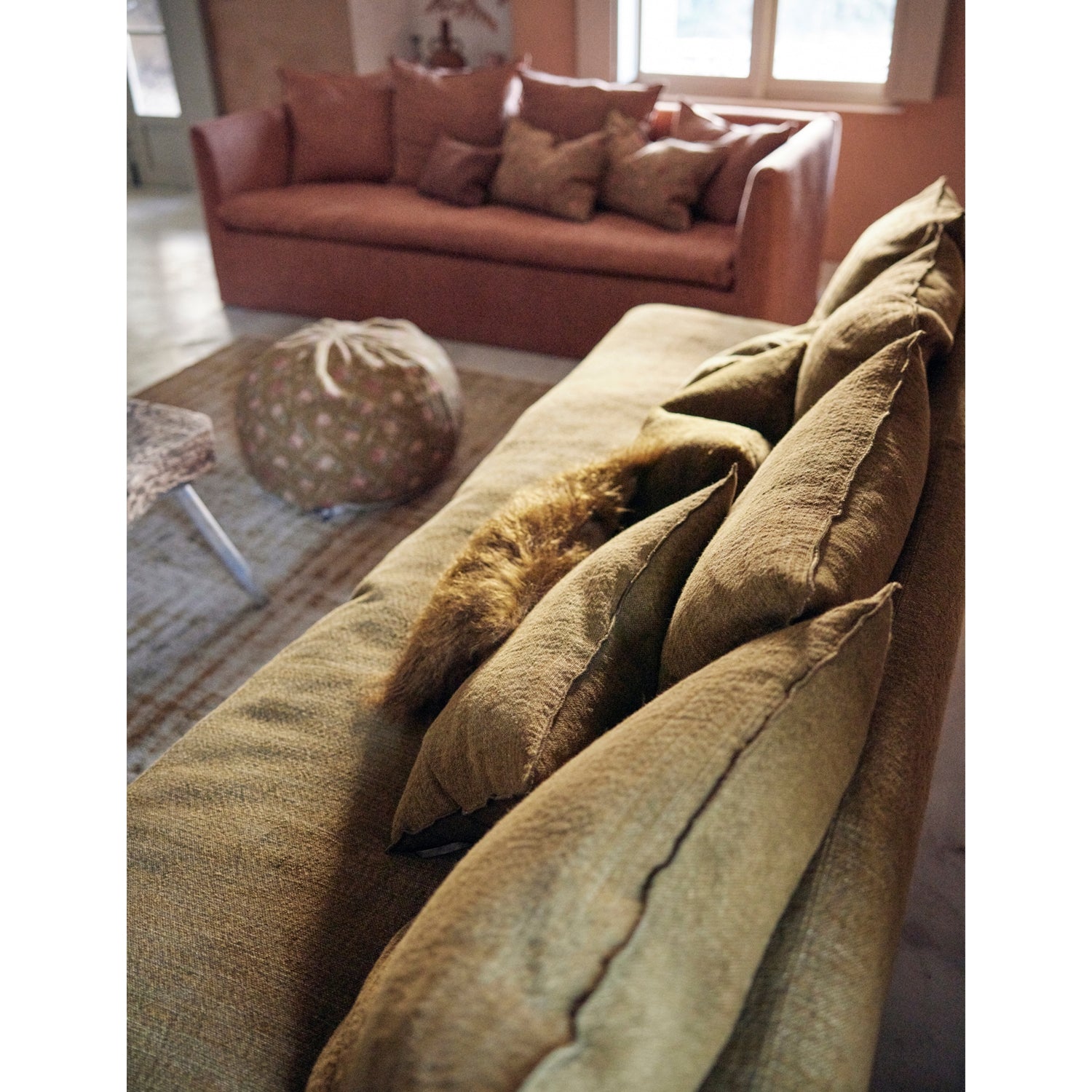 Maison de Vacances Nomade canvas cushion 40x60cm, imported from the UK