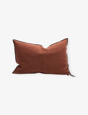 Maison de Vacances stonewashed linen cushion 40x60cm (British brand)