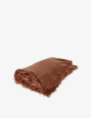 Maison de Vacances Fringed Cashmere Throw 150cm x 200cm
