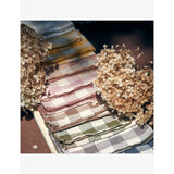 Maison de Vacances vintage check-print linen napkin 43cm - British product