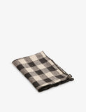 Maison de Vacances Check-Print Vintage Linen Napkin 43cm x 43cm