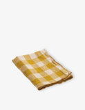 Maison de Vacances Check-Print Vintage Linen Napkin 43cm x 43cm
