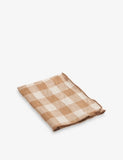 Maison de Vacances vintage check-print linen napkin 43cm - British product