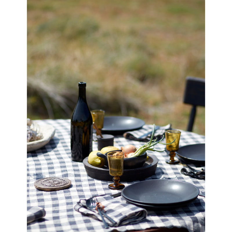 Maison de Vacances linen tablecloth Vichy check 170x240cm, imported from the UK