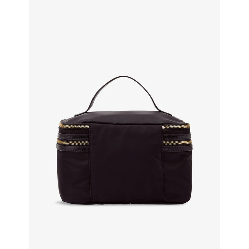 Anya Hindmarch logo-embossed shell cosmetics case - British product