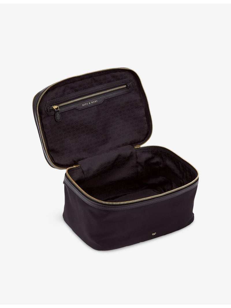 Anya Hindmarch logo-embossed shell cosmetics case - British product