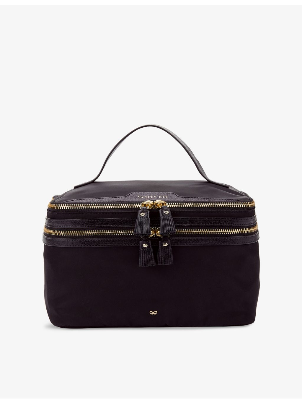 Anya Hindmarch logo-embossed shell cosmetics case - British product