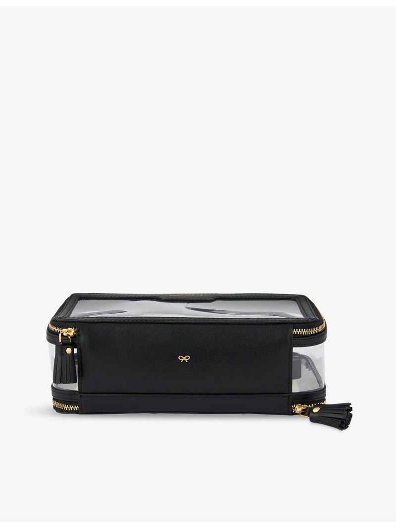 Anya Hindmarch logo-branded see-through plastic case, UK version