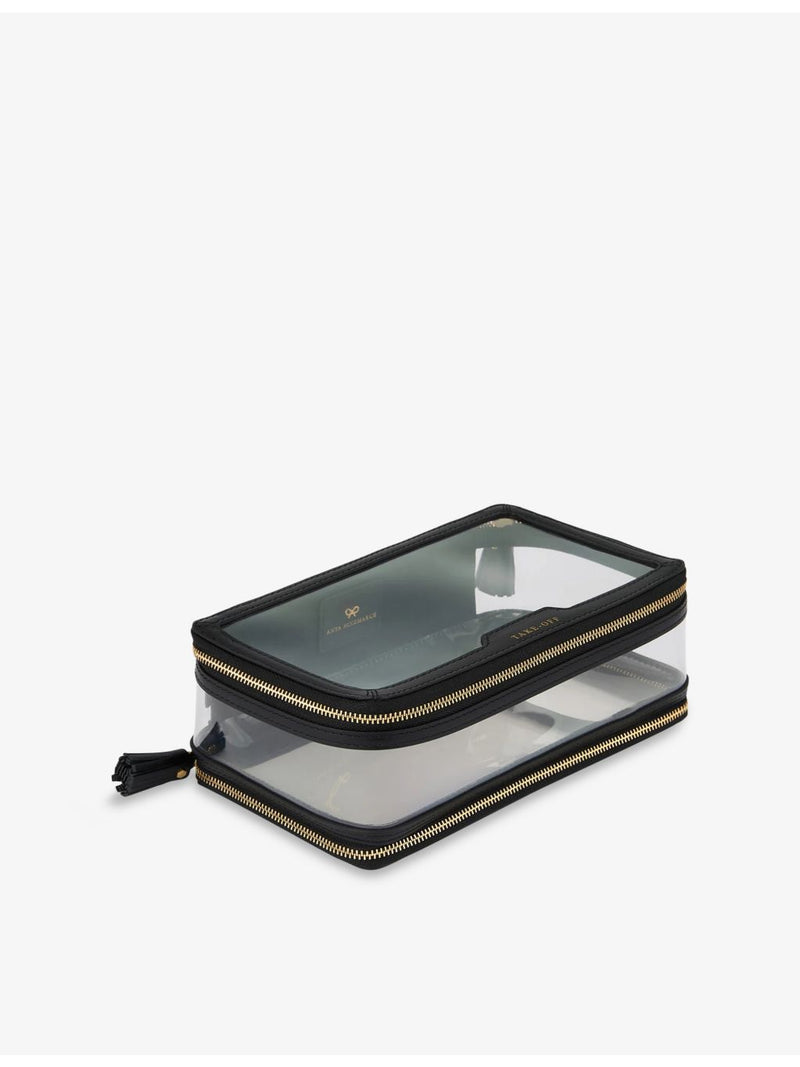 Anya Hindmarch logo-branded see-through plastic case, UK version