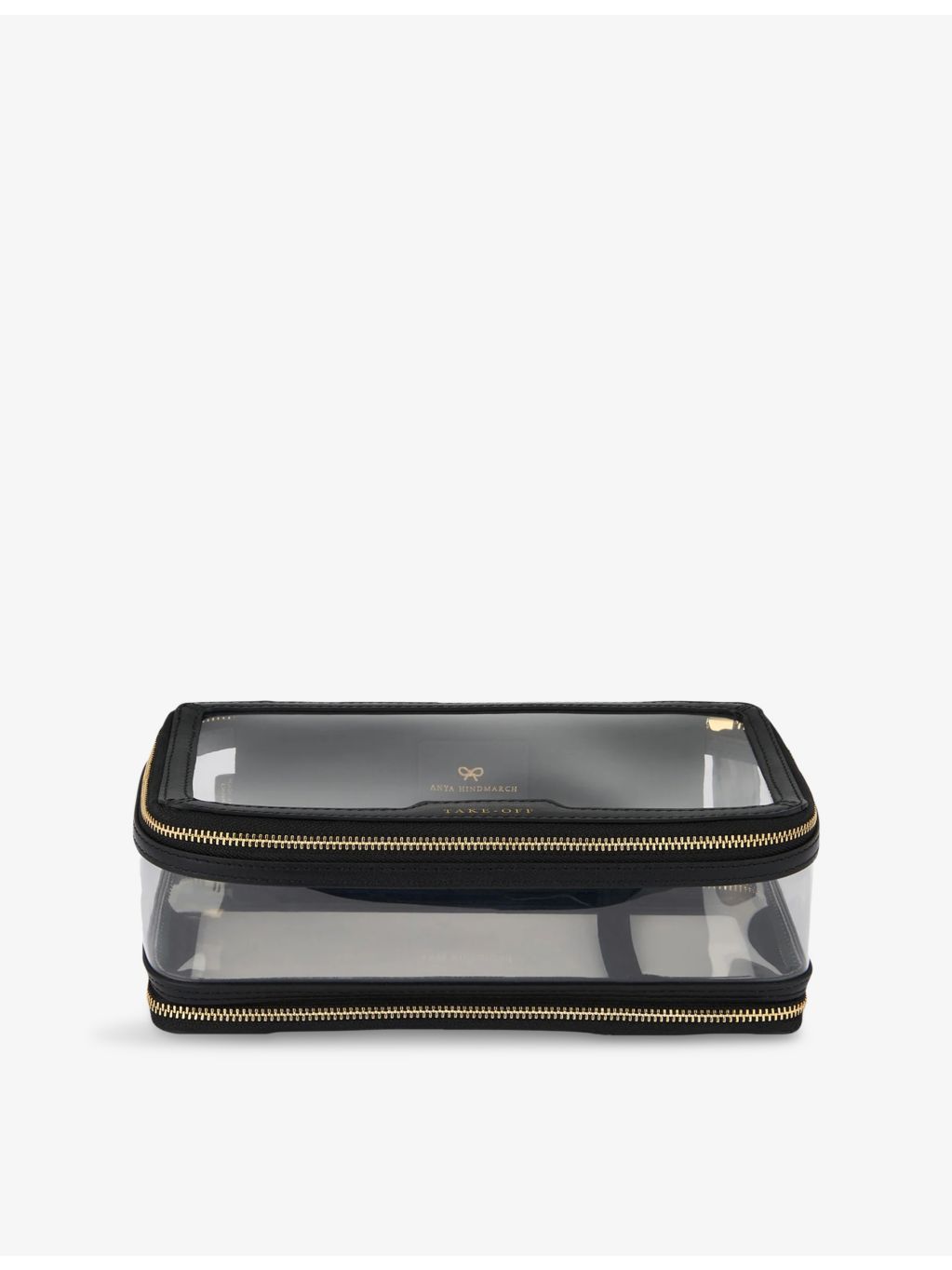 Anya Hindmarch logo-branded see-through plastic case, UK version