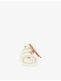 Jellycat Blossom Bunny Berry faux-fur blankie 56x70cm - British product
