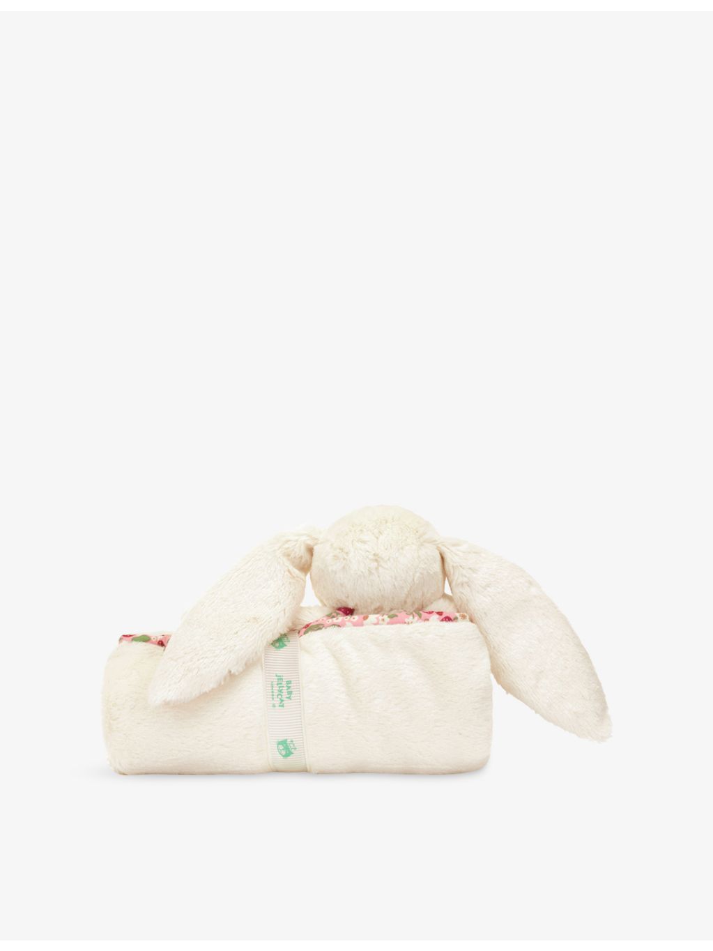 Jellycat Blossom Bunny Berry faux-fur blankie 56x70cm - British product