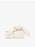 Jellycat Blossom Bunny Berry faux-fur blankie 56x70cm - British product
