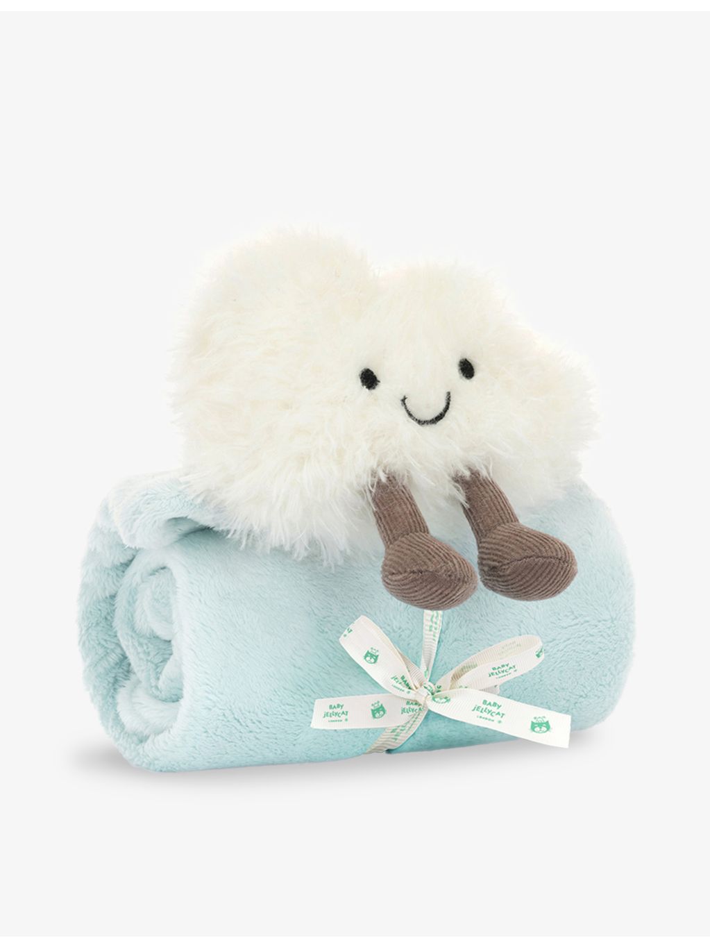 Jellycat Cloud faux-fur soother soft toy 34cm - British product